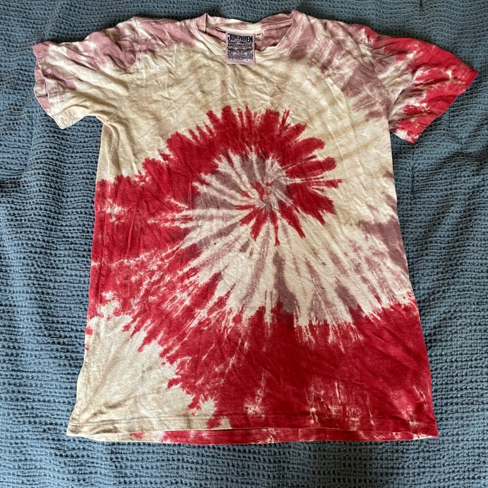 Jungmaven Tie-Dye Shirt - Red & Cream